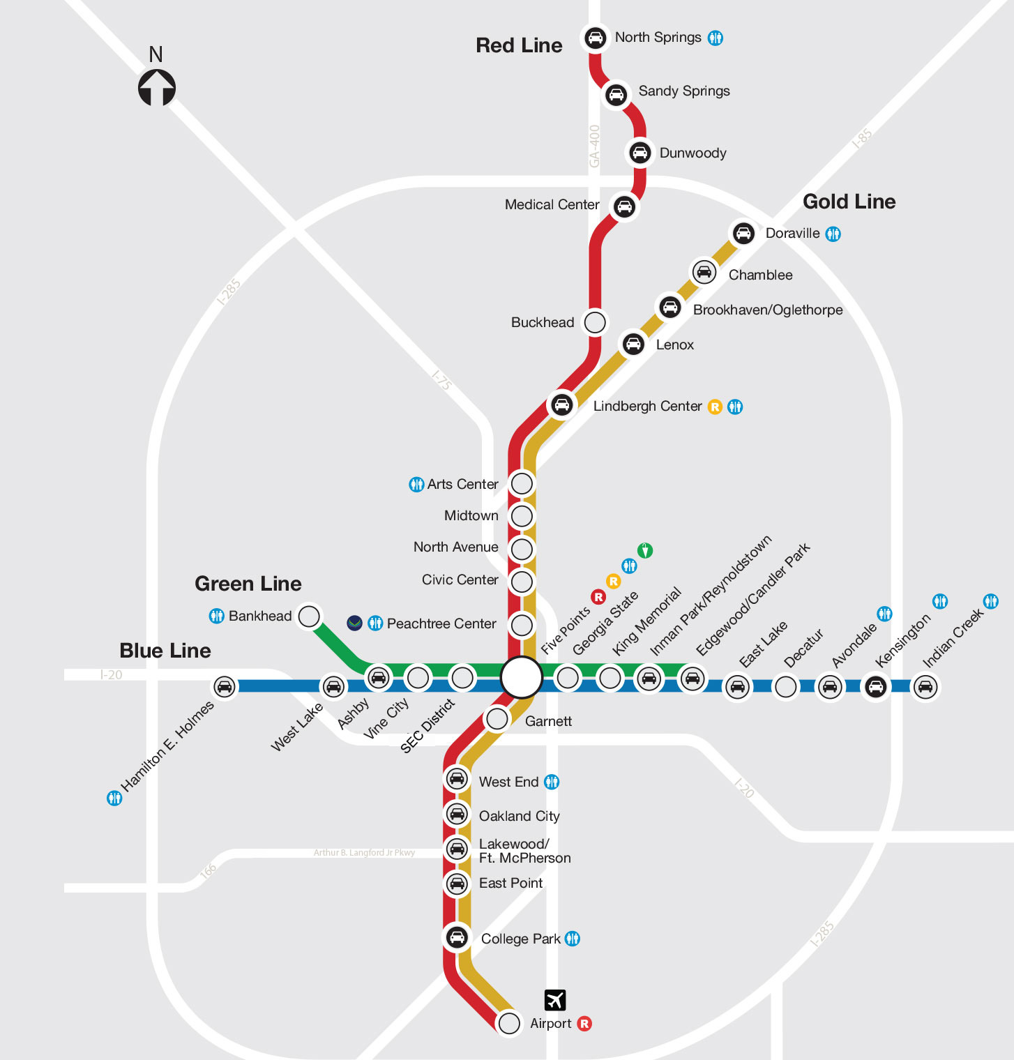 Train Stations Map